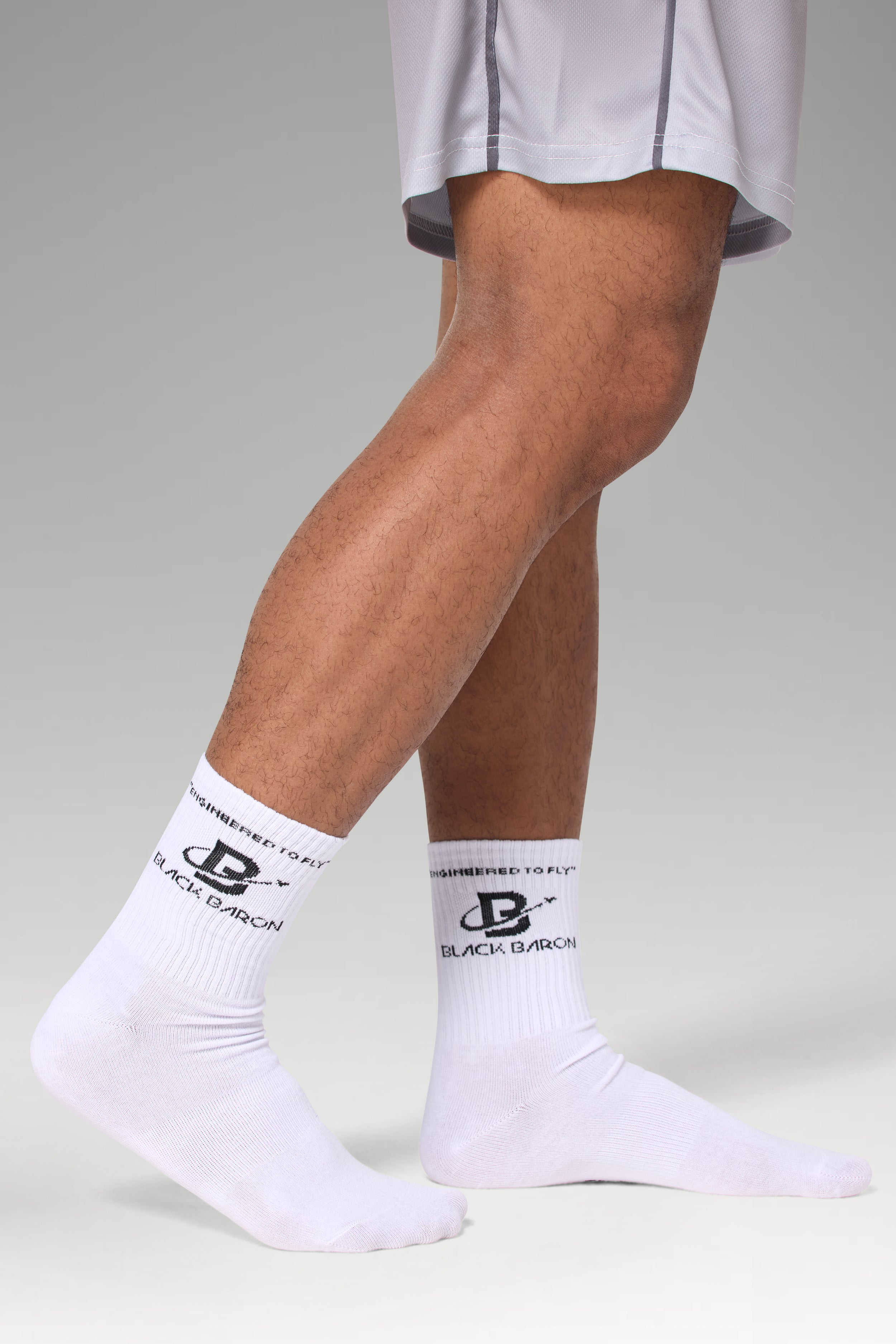 Low Crew White Socks