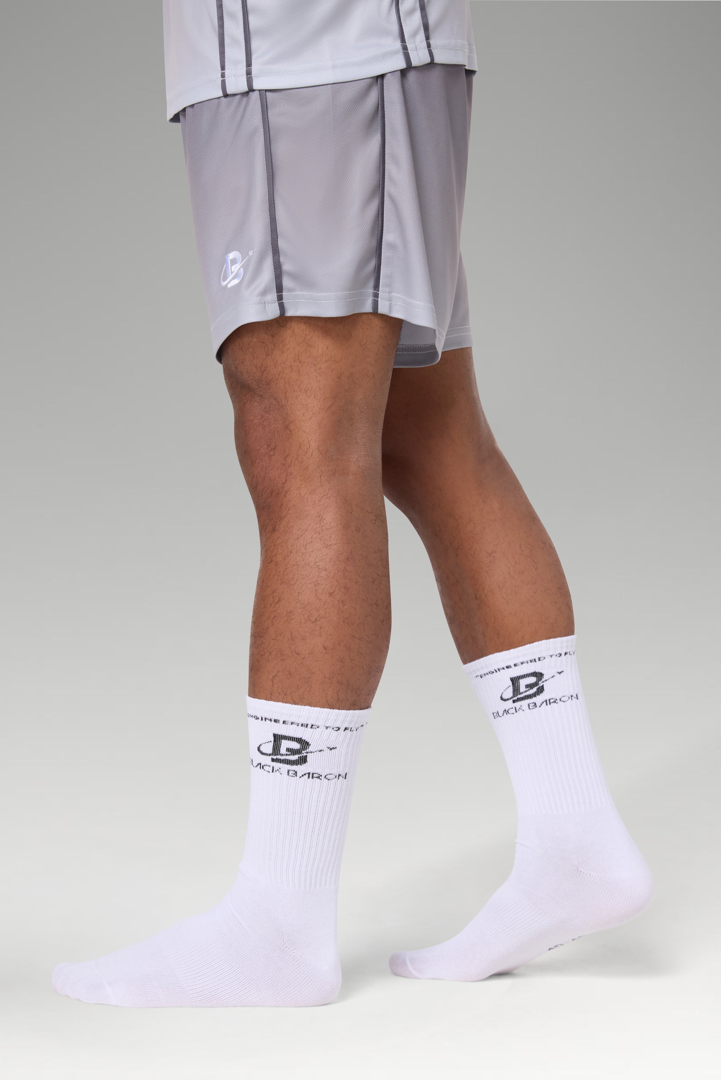 High Crew White Socks